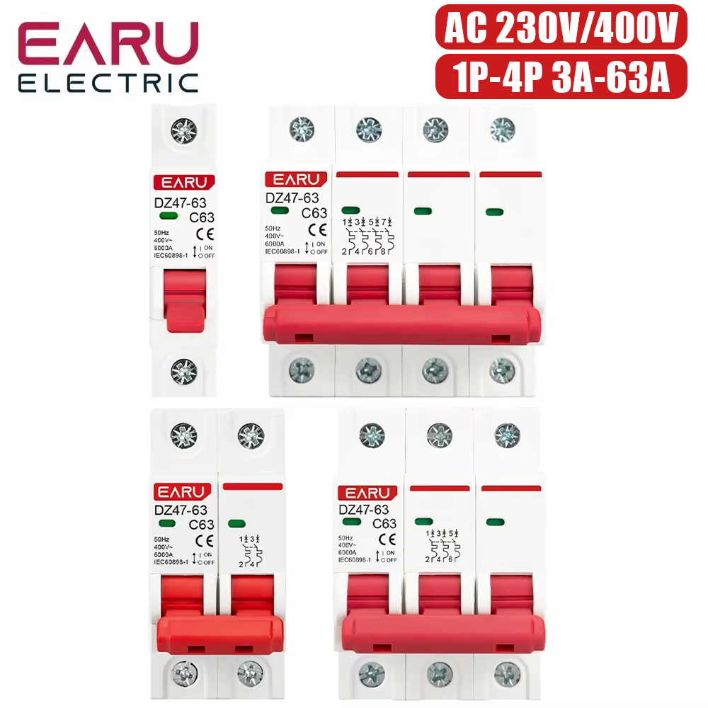 Din Rail Circuit Breaker - Miniatuur zekeringautomaat (MCB) type C, DZ47