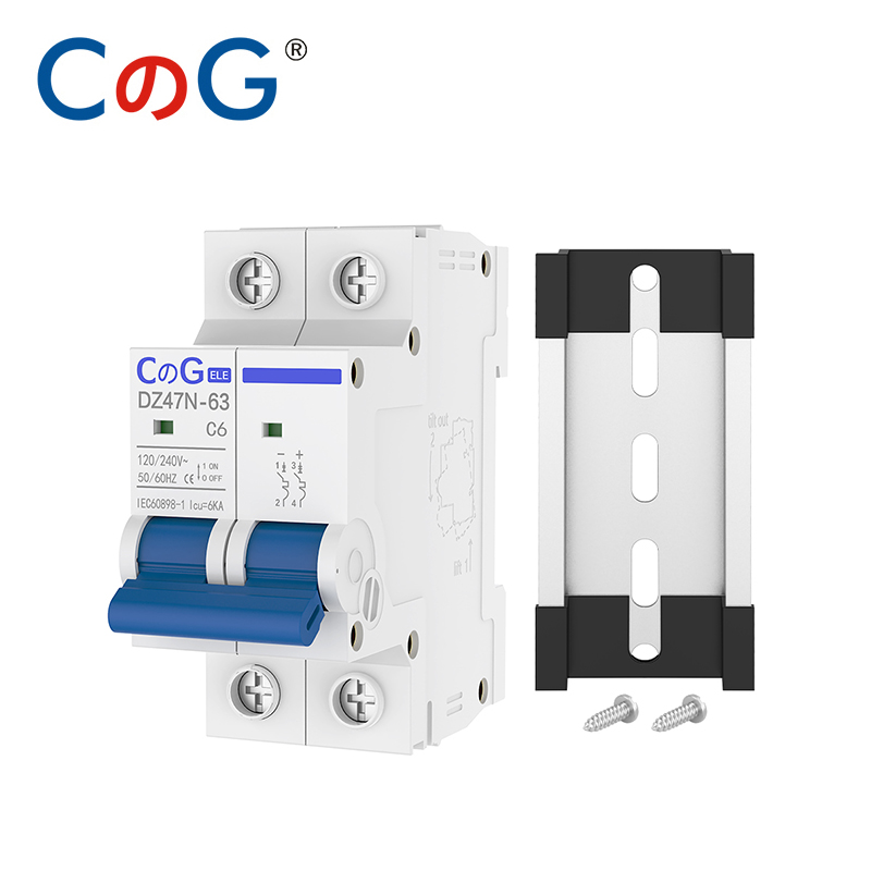 Din Rail Circuit Breaker - CG AC Miniatuur Stroomonderbreker 2-polig 6A