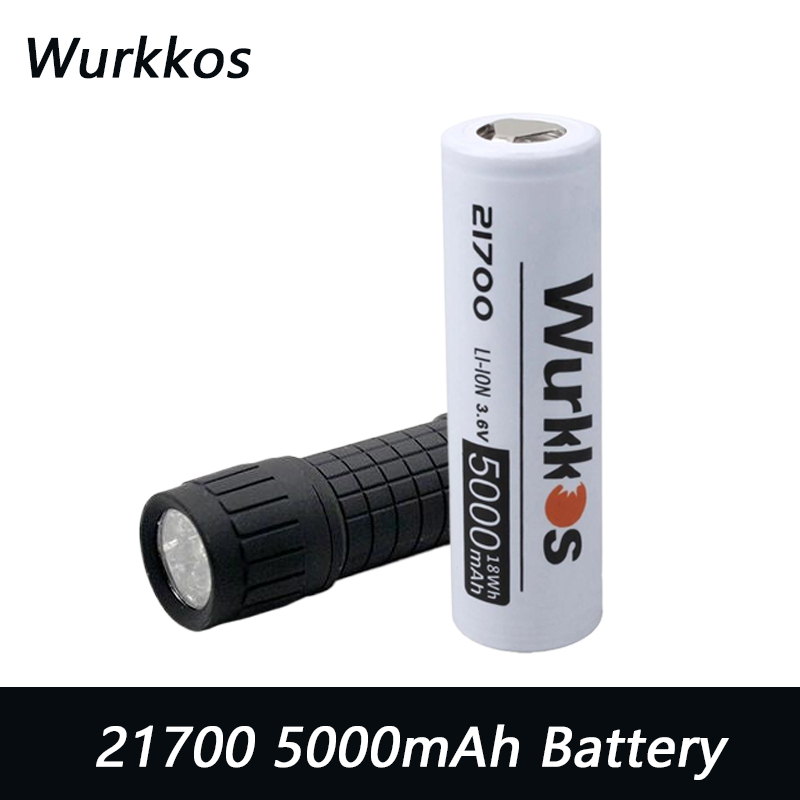 Renewable Energy Battery - Wurkkos 21700 5000 mAh oplaadbare lithiumbatterij