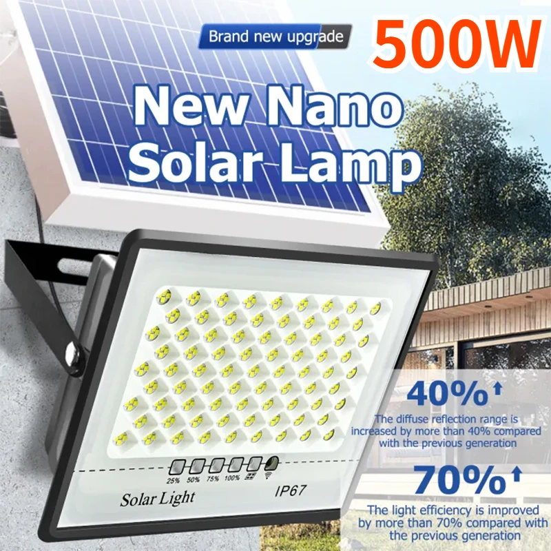 Waterproof Junction Box Solar - 500W Zonne-verlichting Outdoor Tuin LED Refletor
