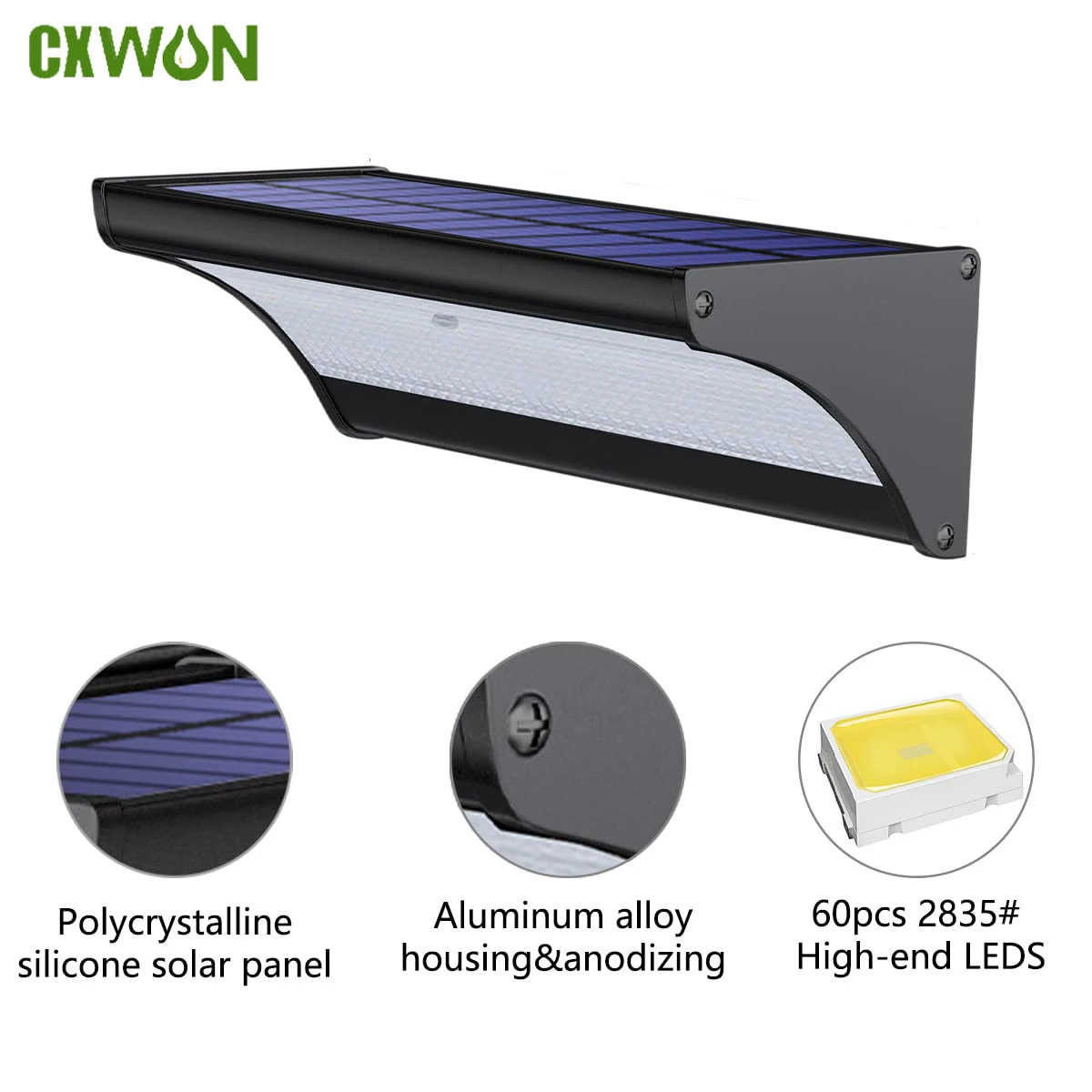 60/48Led Outdoor Solar Wandlam - Waterproof Junction Box Solar recensie en prijs
