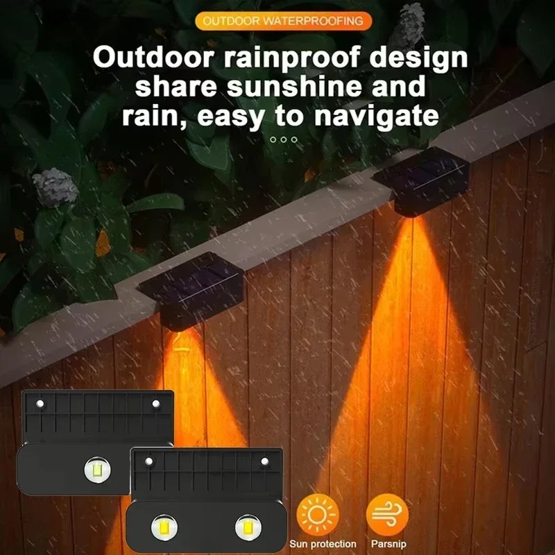 1/2/4PCS Solar Wandlamp Buiten - Waterproof Junction Box Solar recensie en prijs