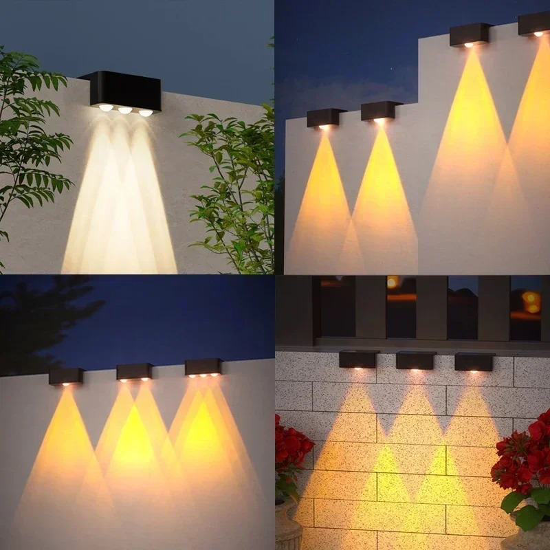 1/2/4PCS Solar Wandlamp Buiten - Waterproof Junction Box Solar recensie en prijs