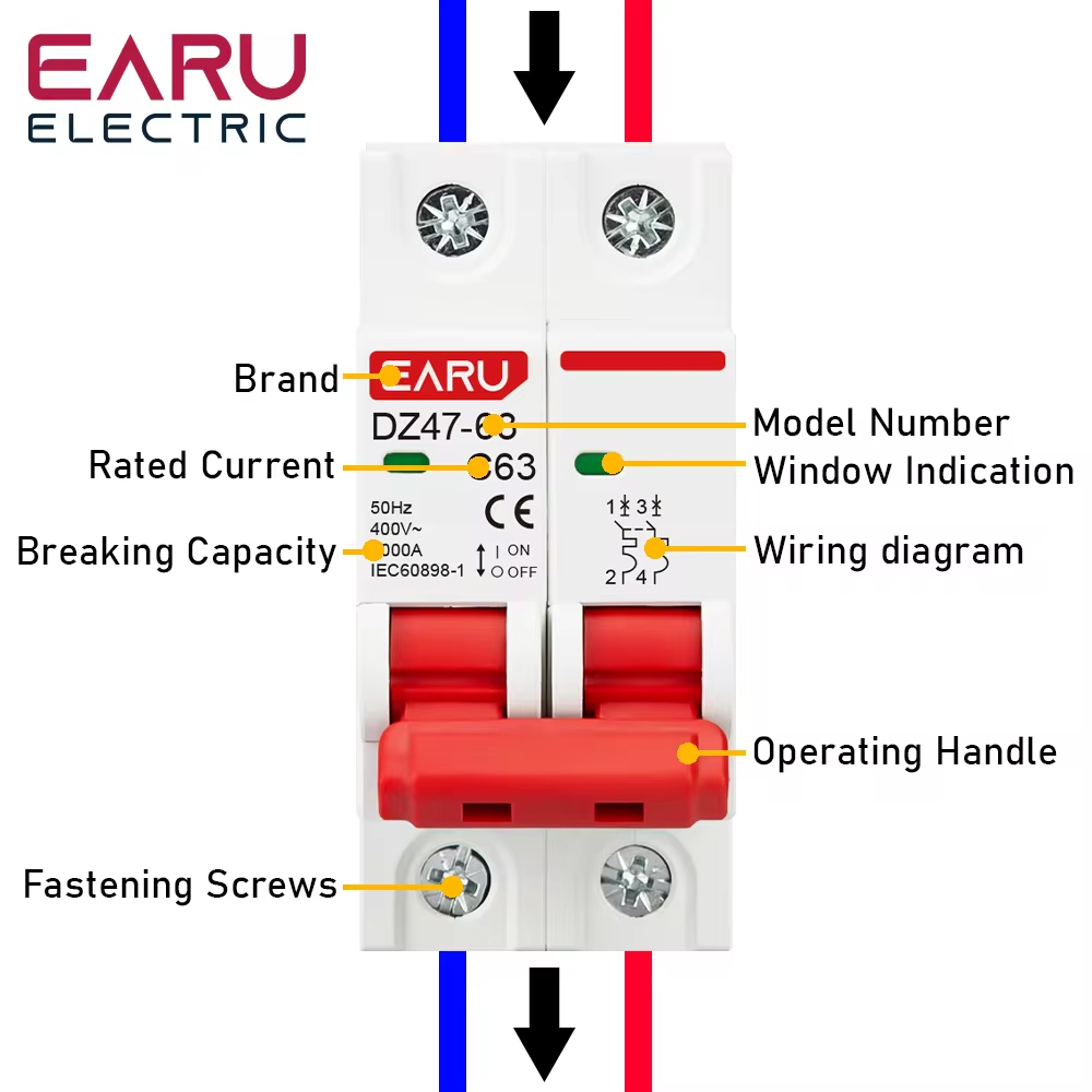 Miniatuur zekeringautomaat (MC - Din Rail Circuit Breaker recensie en prijs