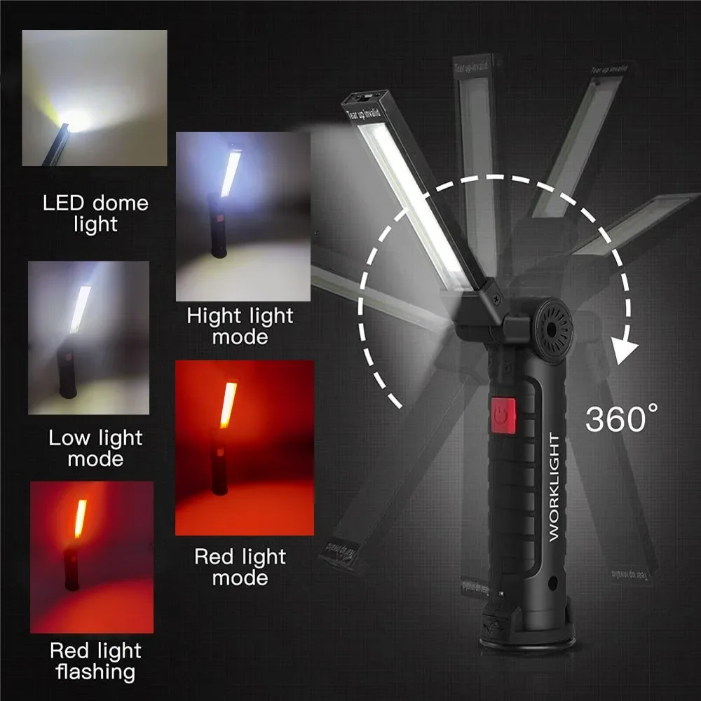 Draagbare COB LED-zaklamp USB  - Renewable Energy Battery recensie en prijs