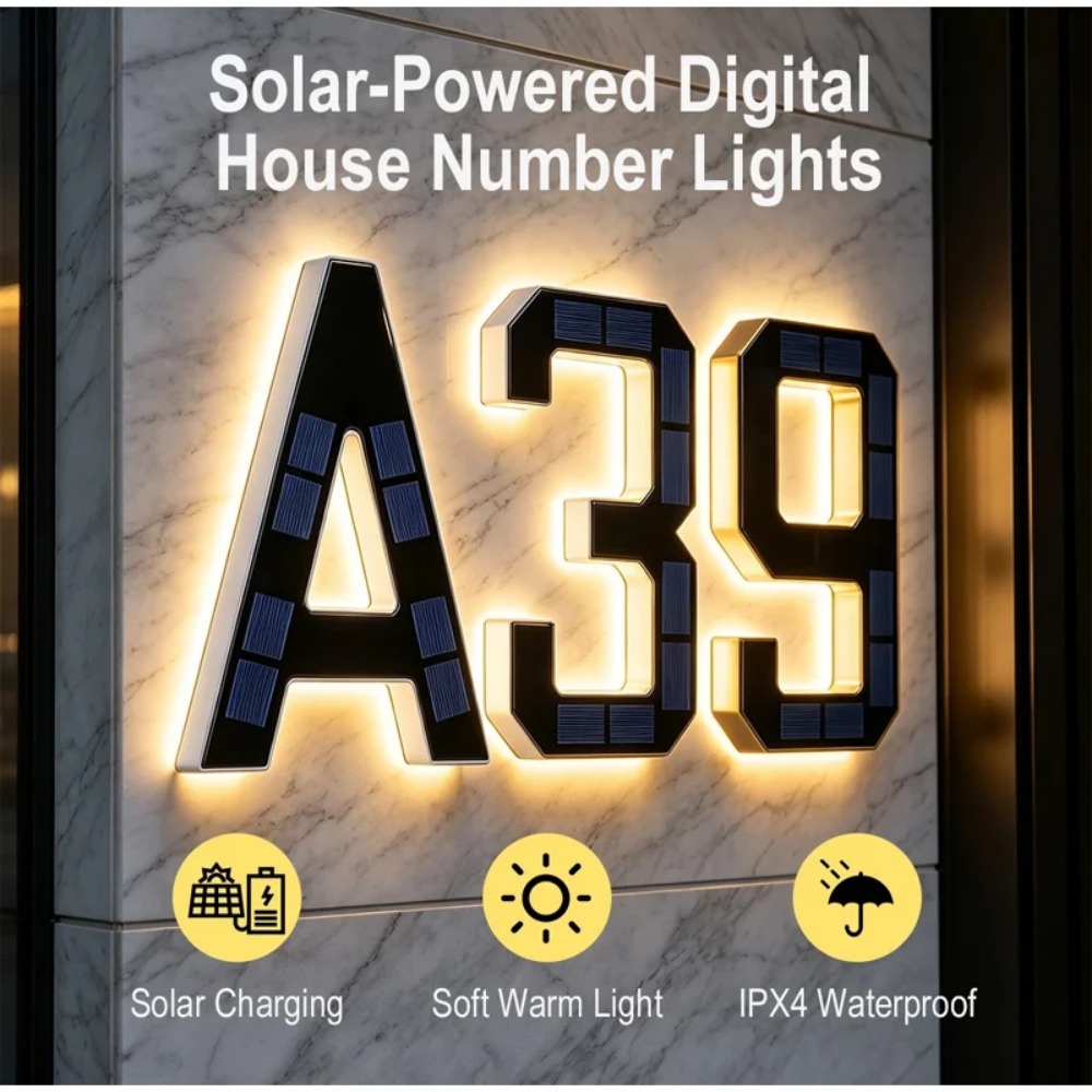 Nieuw zonne-adresbord LED-huis - Waterproof Junction Box Solar recensie en prijs