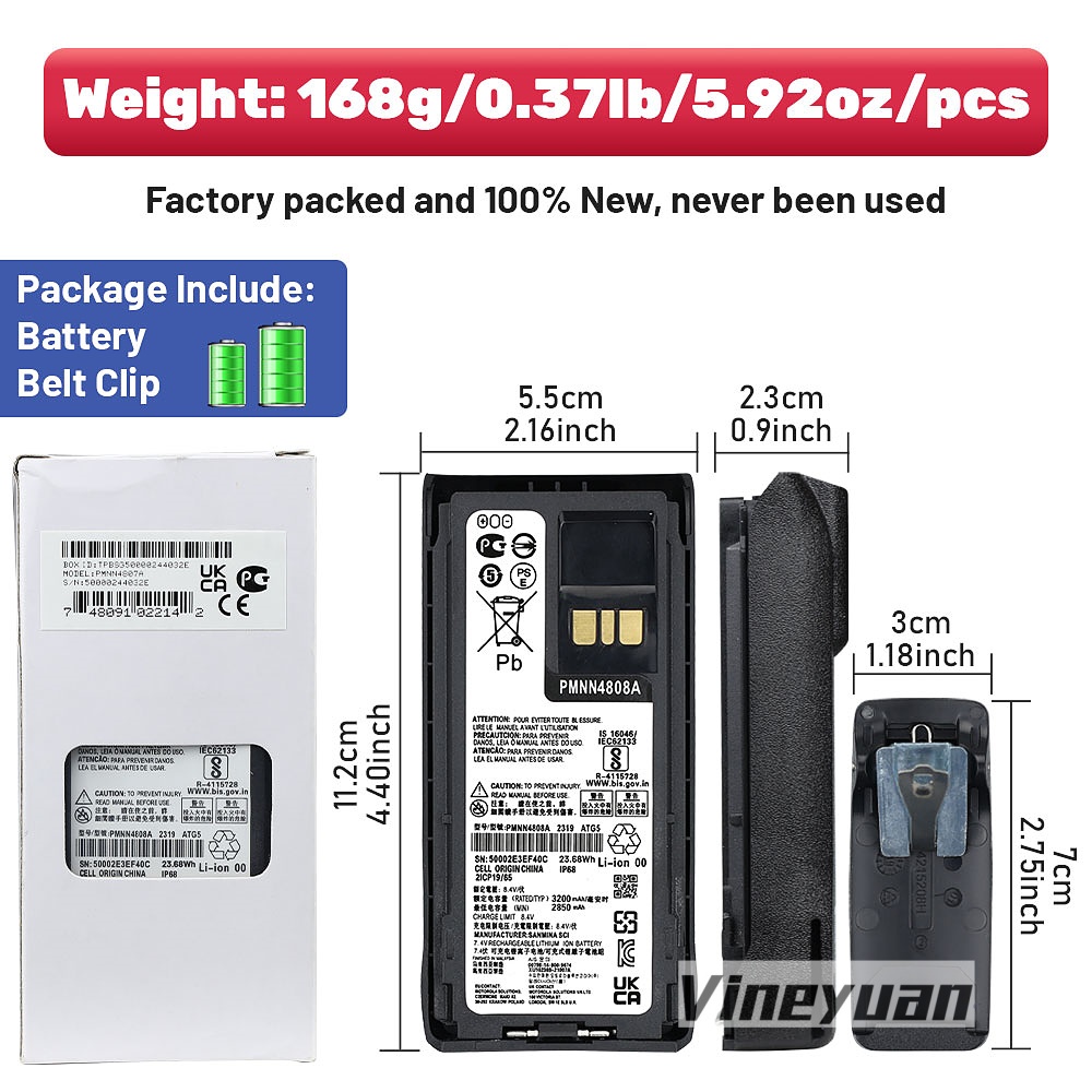 PMNN4808A NIEUWE 7.4V 3200mAh  - Renewable Energy Battery recensie en prijs
