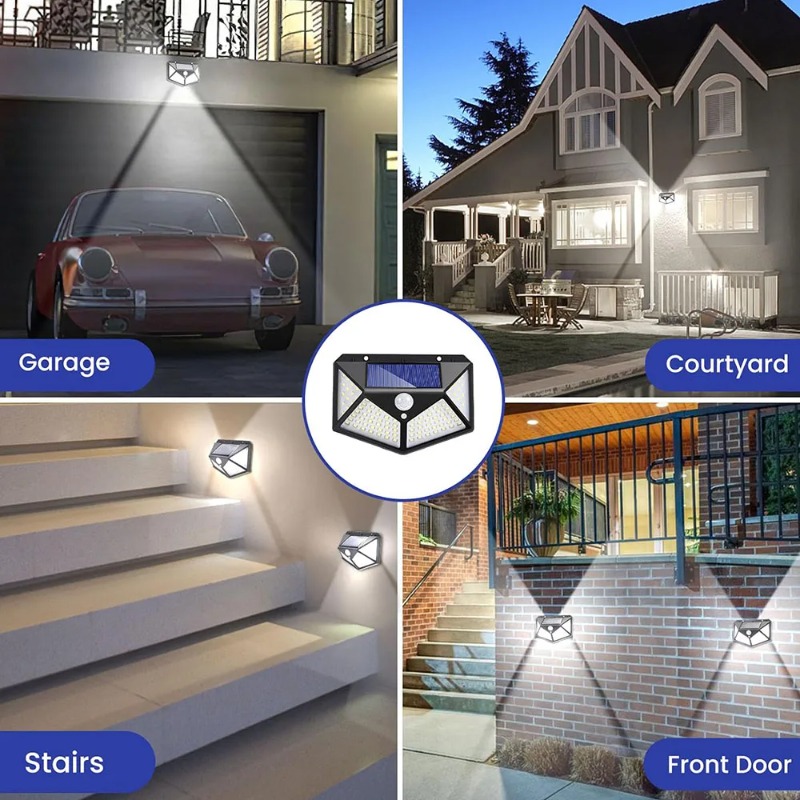 1~8 stuks 100LED zonne-lampen  - Waterproof Junction Box Solar recensie en prijs