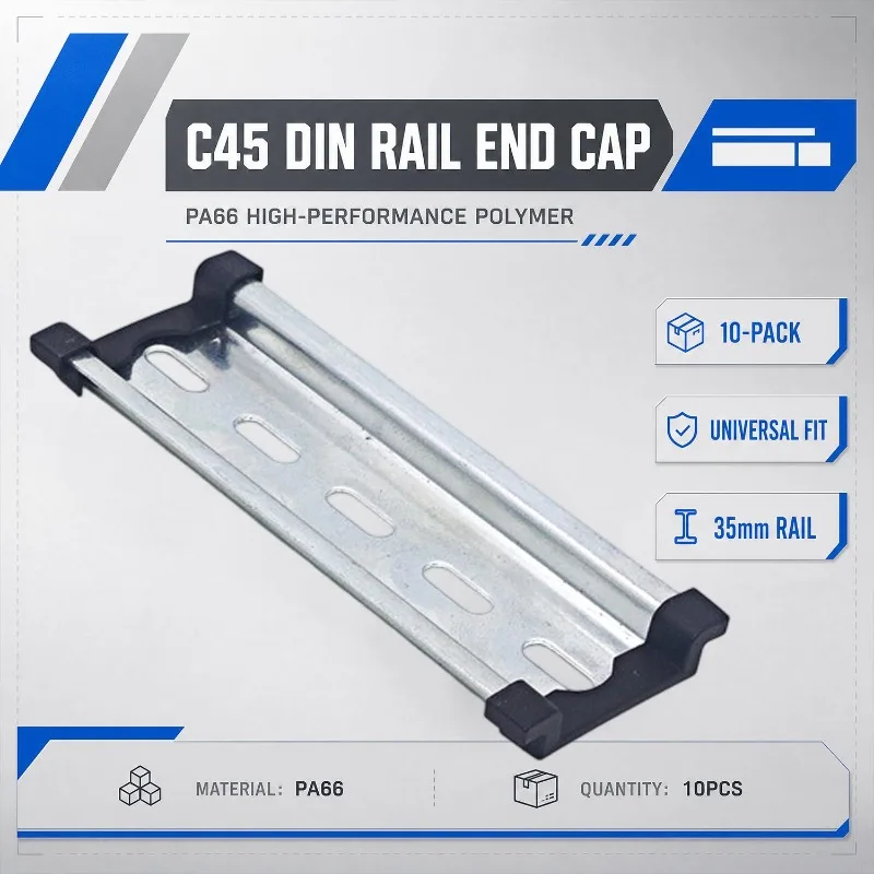 C45 DIN-rail eindkap antislip  - Din Rail Circuit Breaker recensie en prijs