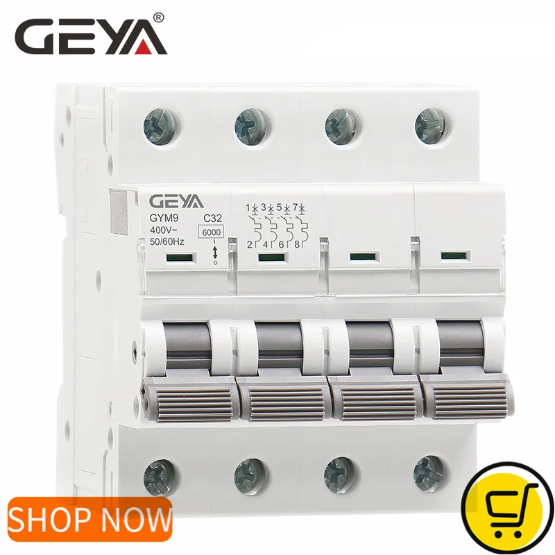 GEYA GYM9 4P MCB 6A-63A 6KA Ui - Din Rail Circuit Breaker recensie en prijs