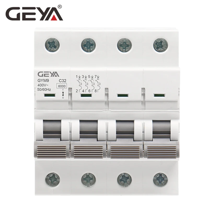 GEYA GYM9 4P MCB 6A-63A 6KA Ui - Din Rail Circuit Breaker recensie en prijs