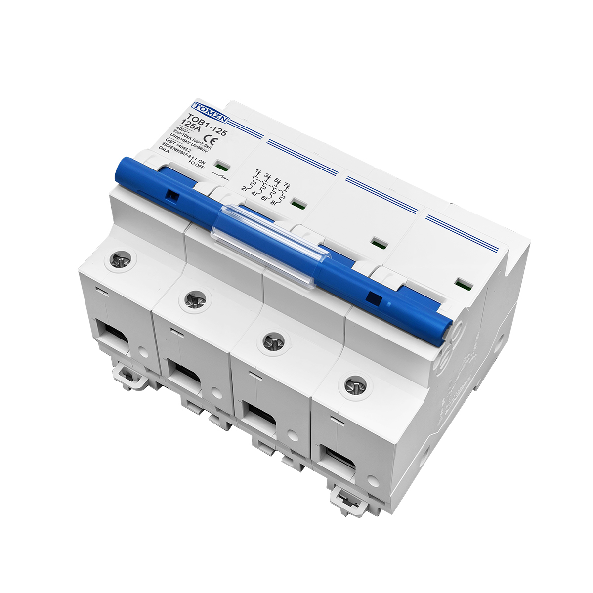 1P 2P 3P 4P 400V AC Hoge stroo - Din Rail Circuit Breaker recensie en prijs